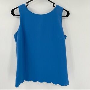 J. Crew Factory Blue Sleeveless Blouse